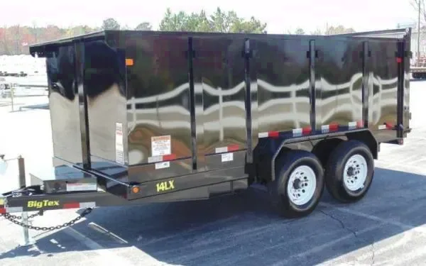 Heavy Duty 16' Scissor Lift Dump w/ 4' Sides