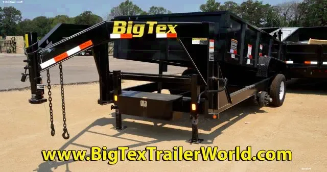 Big Tex 83x14 Low Profile Extra Wide Dump Gooseneck