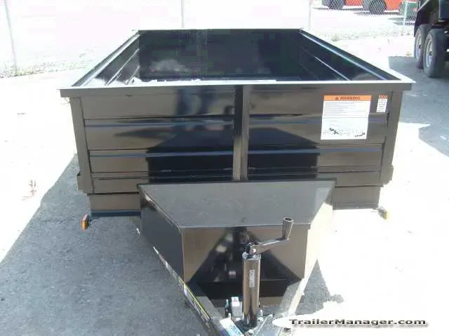 8ft SA Black Dump Trailer