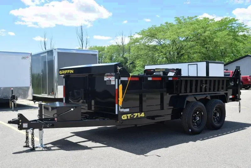 2025 Griffin GT714 7x14 Low Pro Dump Trailer - Make Your Offer!
