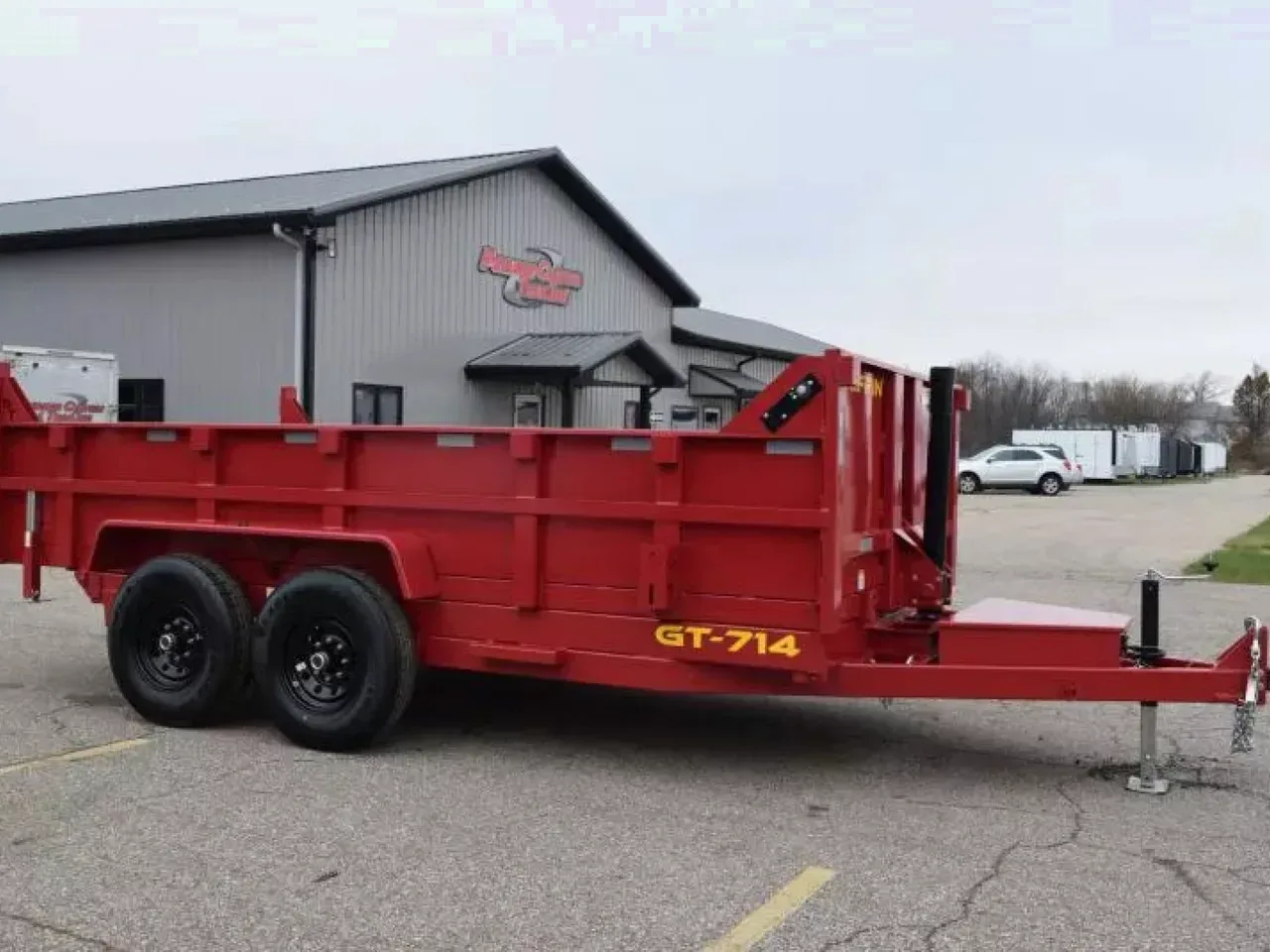 GRIFFIN 7x14 14K DUMP TRAILER w/ TELESCOPING CYLINDER