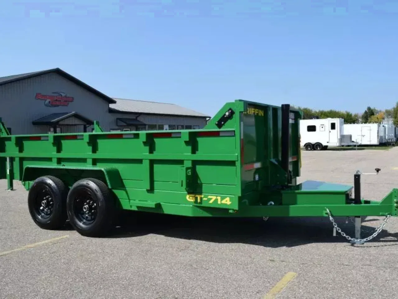GRIFFIN 7x14 14K DUMP TRAILER w/ TELESCOPING CYLINDER