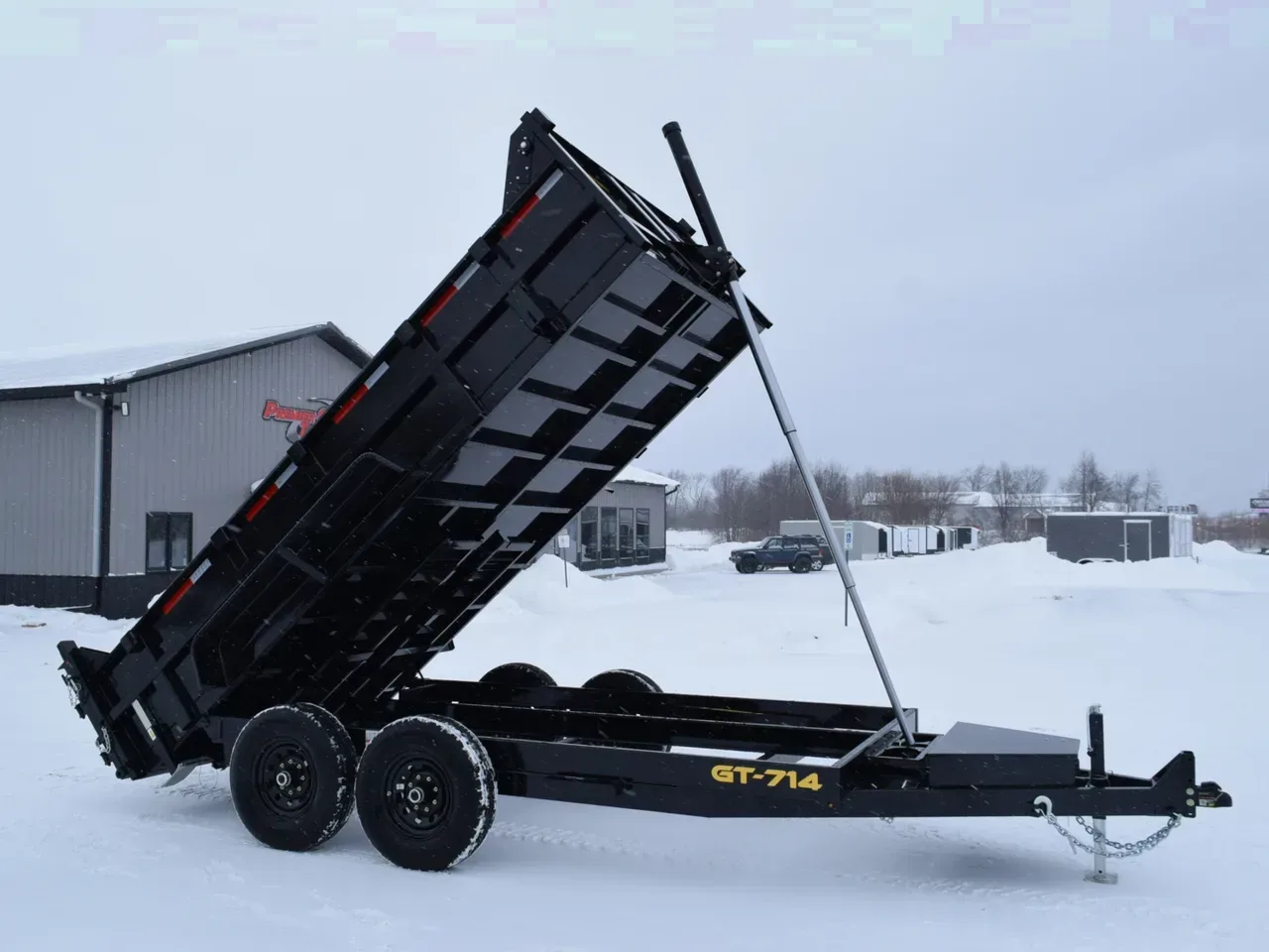 GRIFFIN 7x14 14K DUMP TRAILER w/ TELESCOPING CYLINDER
