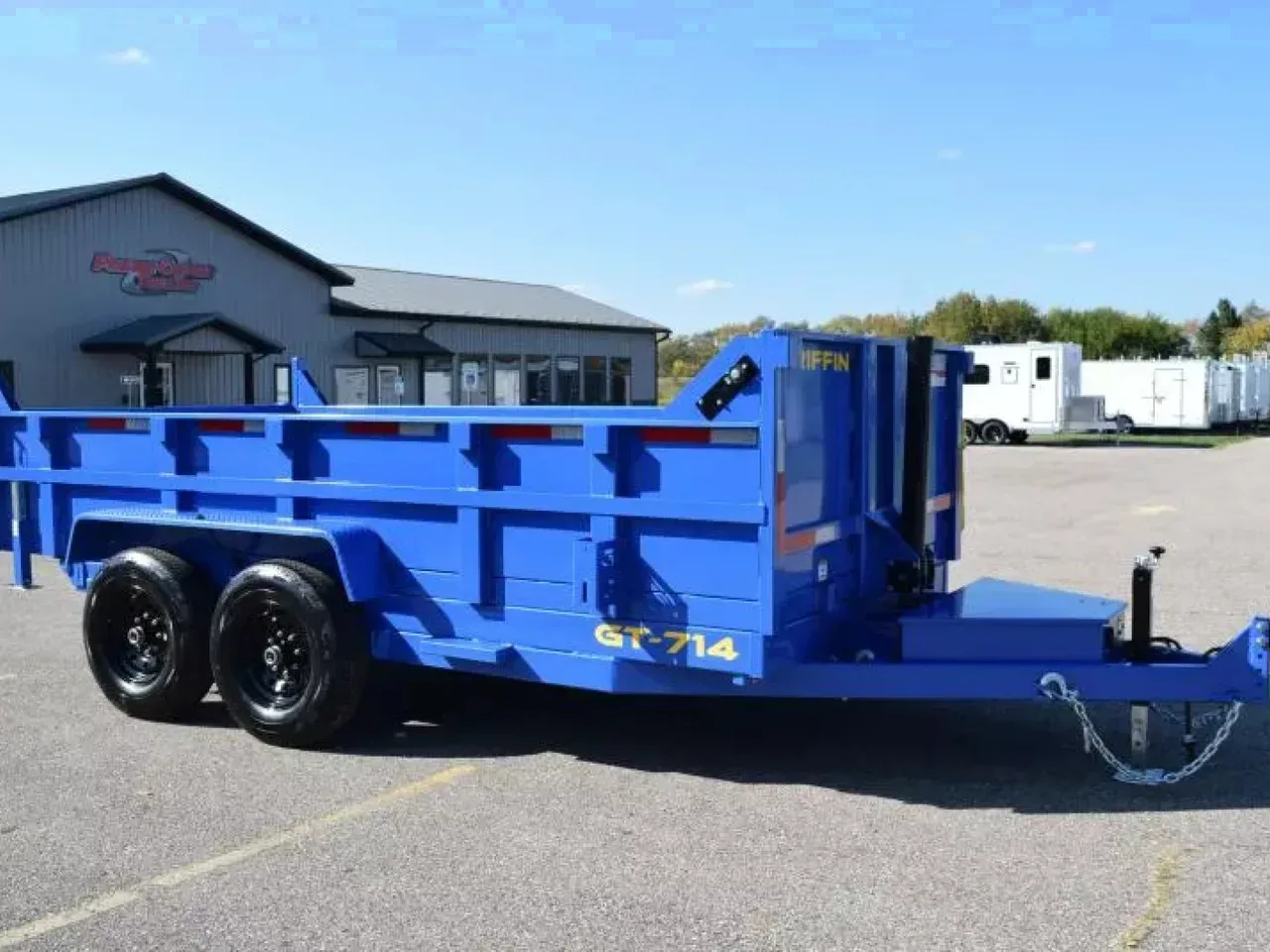 GRIFFIN 7x14 14K DUMP TRAILER w/ TELESCOPING CYLINDER