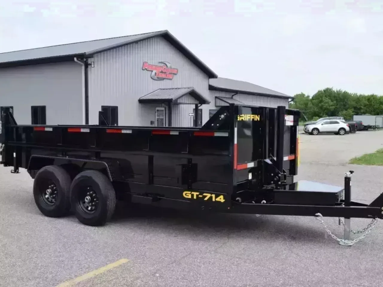 GRIFFIN 7x14 14K DUMP TRAILER w/ TELESCOPING CYLINDER