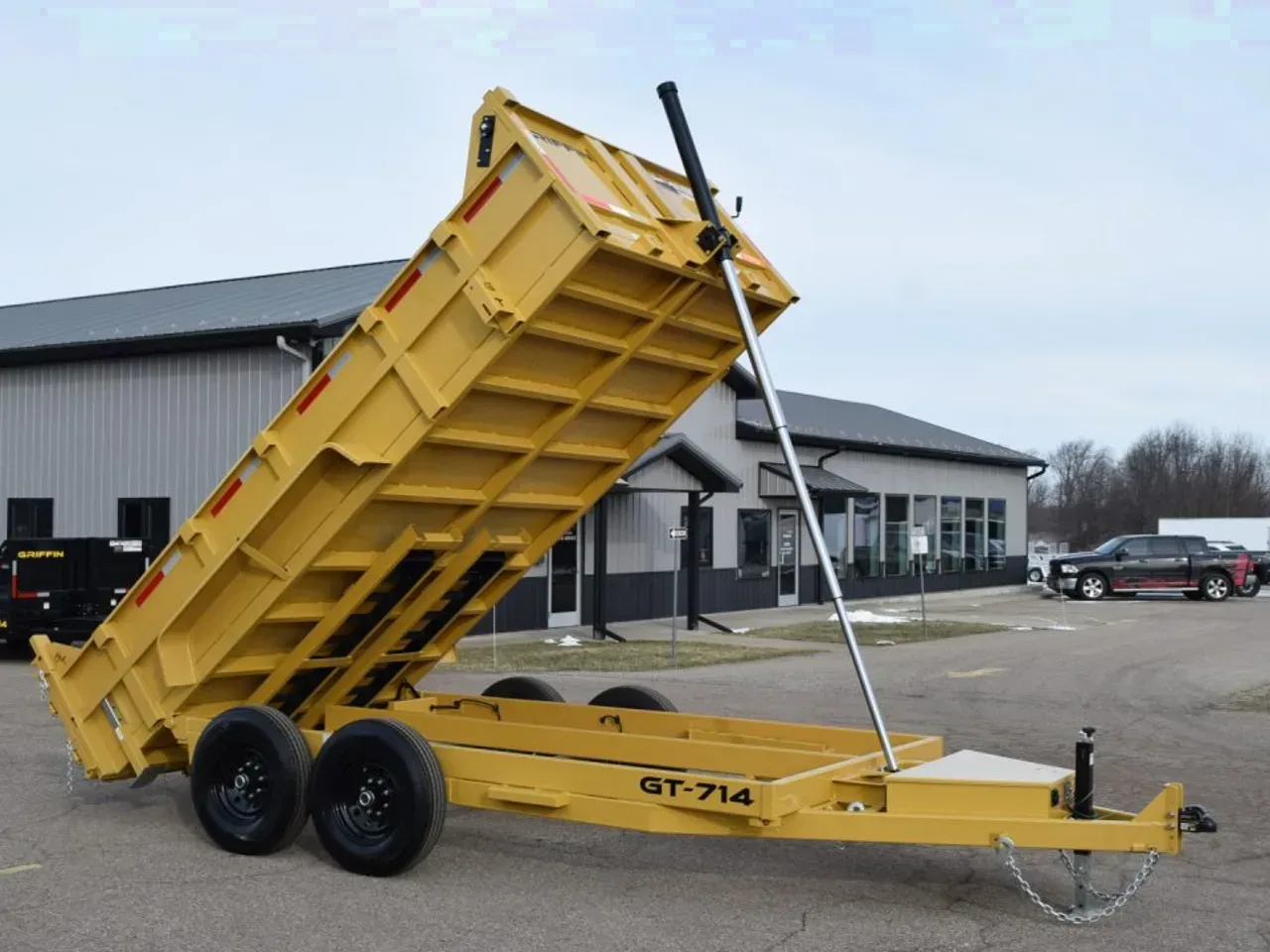 GRIFFIN 7x14 14K DUMP TRAILER w/ TELESCOPING CYLINDER