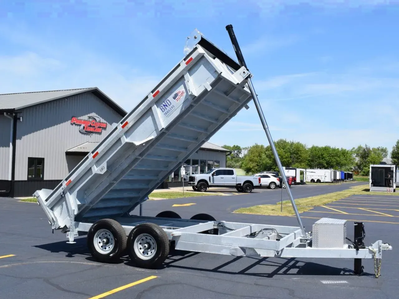 2026 BND Trailers 15k 7x14 Galvanized Dump Trailer w/ Telescopic Cylinder