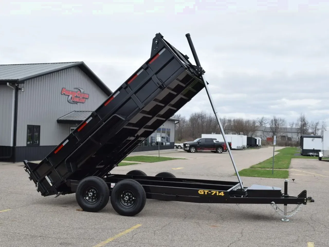 GRIFFIN 7x14 14K DUMP TRAILER w/ TELESCOPING CYLINDER