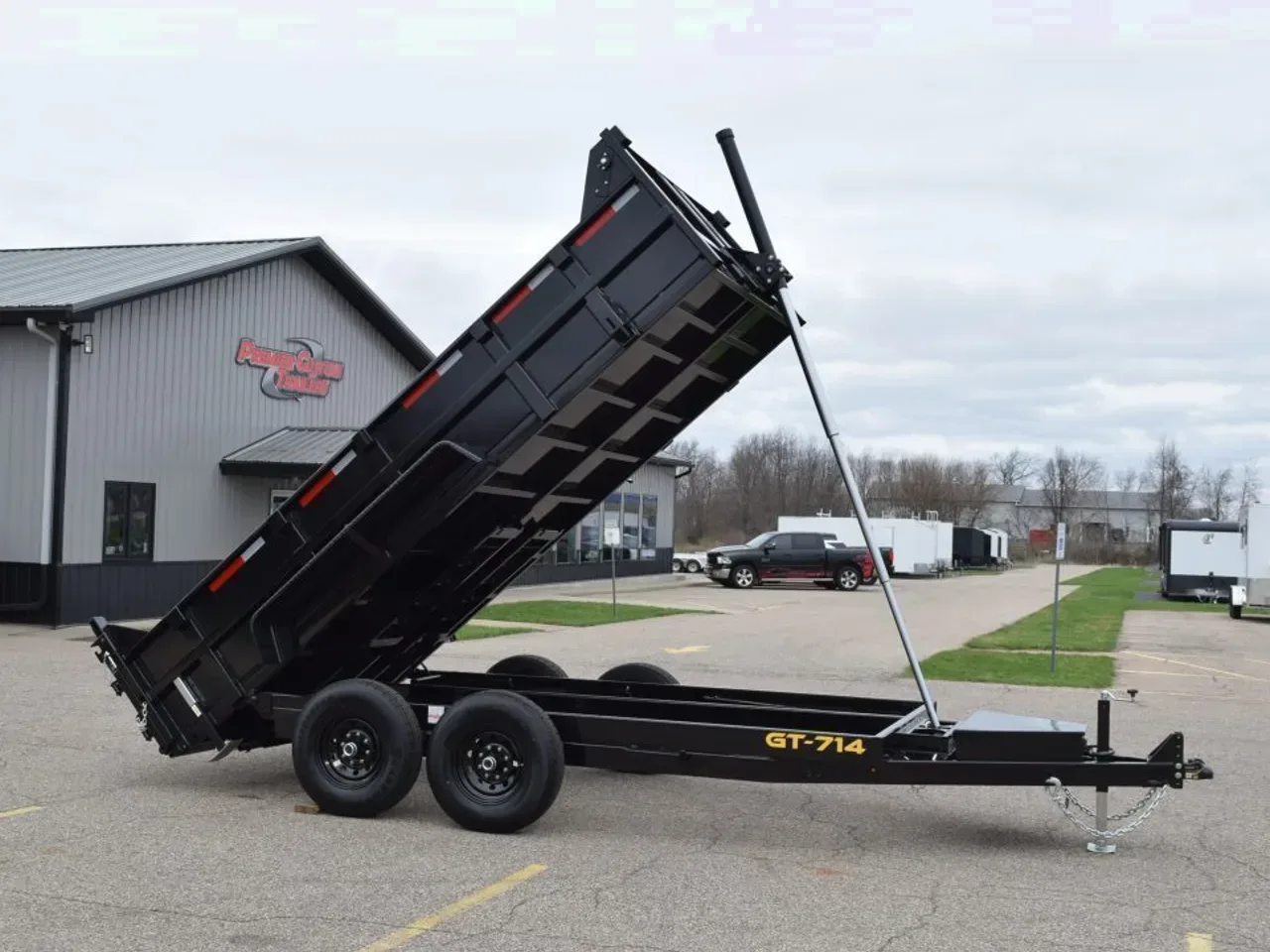 GRIFFIN 7x14 14K DUMP TRAILER w/ TELESCOPING CYLINDER