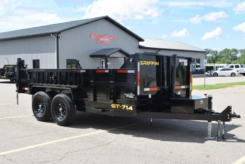 2025 Griffin 7x14 Tandem Axle Dump Trailer w/ Telescoping Cylinder - Make an Offer!