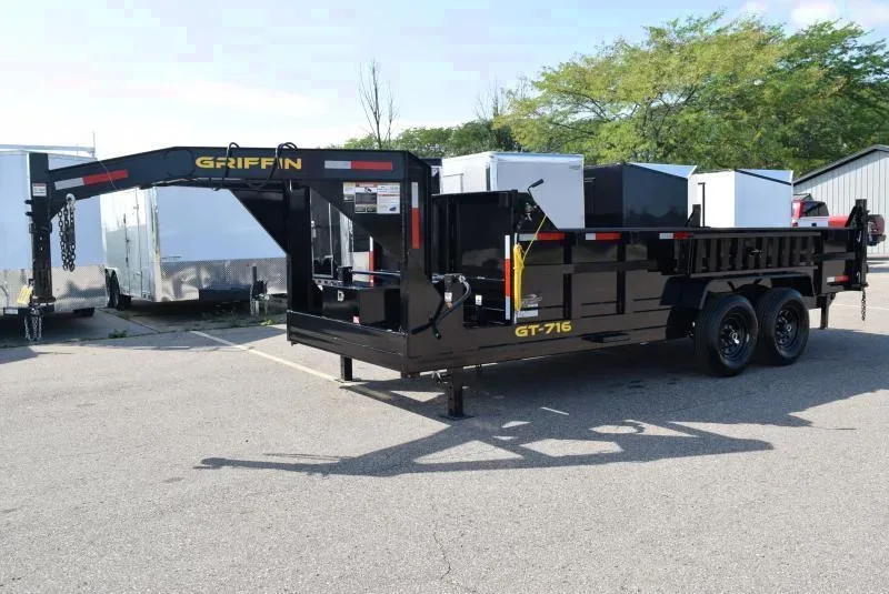 2025 Griffin 7x16 Gooseneck Dump Trailer - Schoolcraft, MI