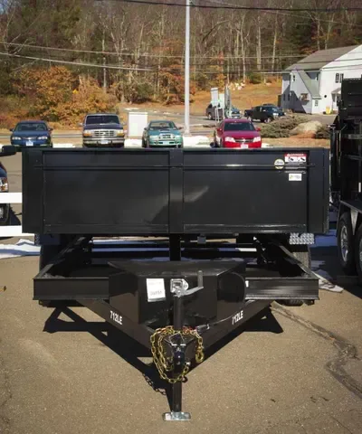 Black 12ft Dump Trailer w/24 Inch Sides