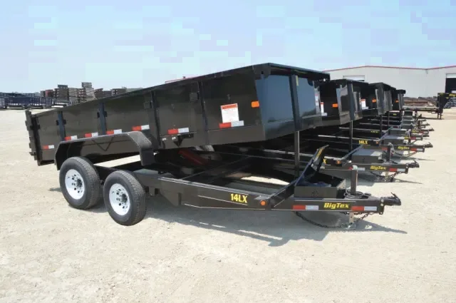 Bumper Pull Dump Trailer 7x14 w/Scissor Lift