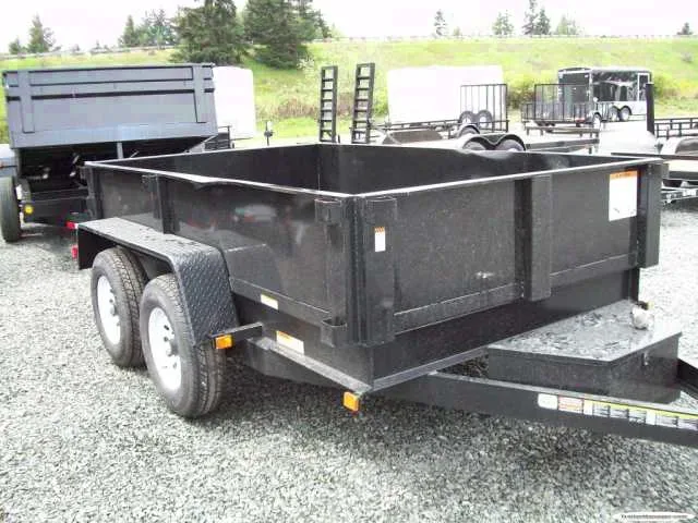 Dump Trailer 10ft Black Low Profile