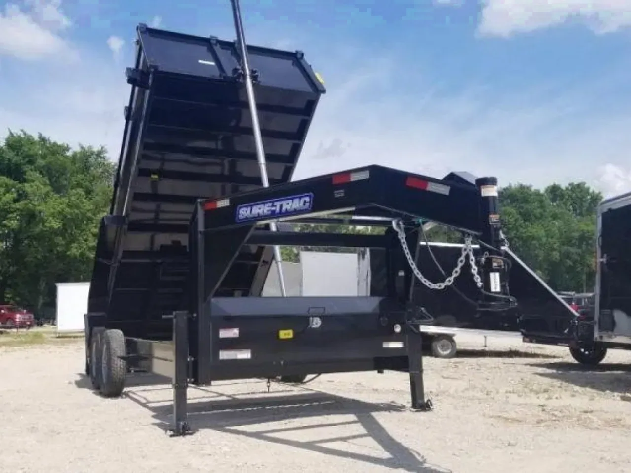 2026 Sure-Trac 82x14 Gooseneck Telescopic Dump Trailer 14K