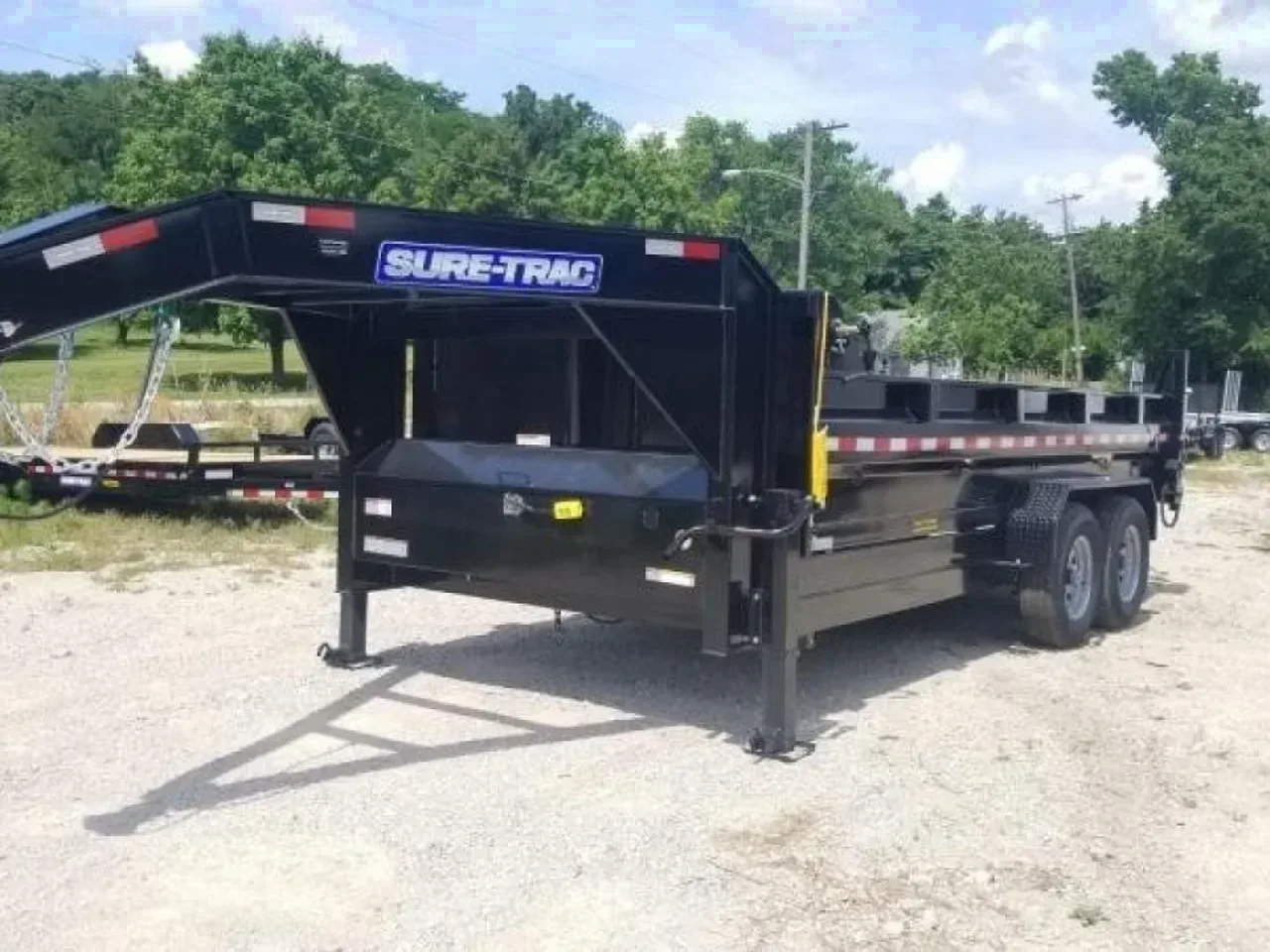 2026 Sure-Trac 82x14 Gooseneck Telescopic Dump Trailer 14K