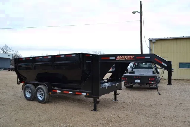 14ft Gooseneck Roll-Off Dump  w/2 Dump Bins