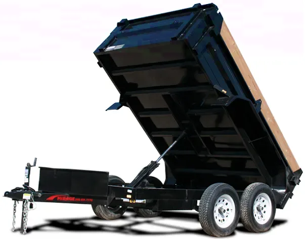 14ft BP Black Dump Trailer