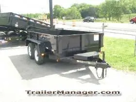10ft 10K Black Dump Trailer