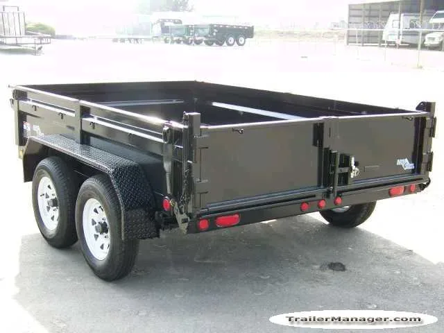 Dump 10ft Tandem Axle Black w/3500lb Axles