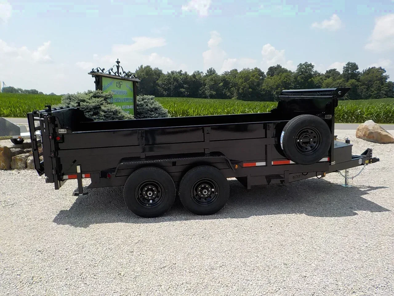 11894 - 2027 Quality Steel 8314DTA 14K RAMP BARN DOOR COMBO Dump Trailer