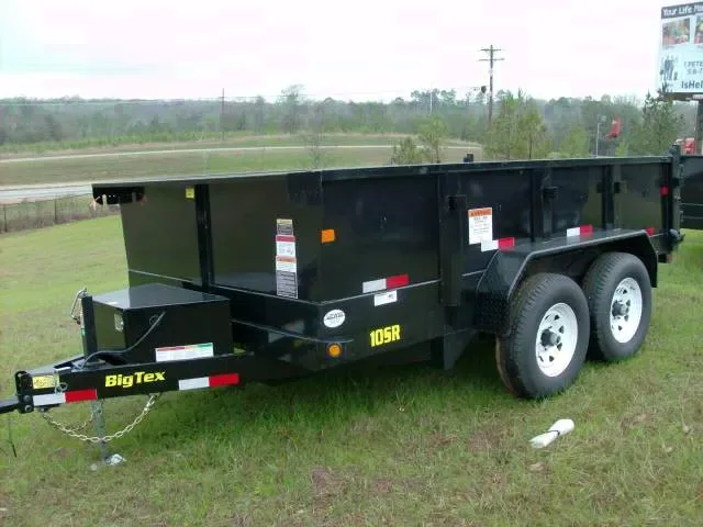 12FT BUMPER PULL BLACK DUMP TRAILER