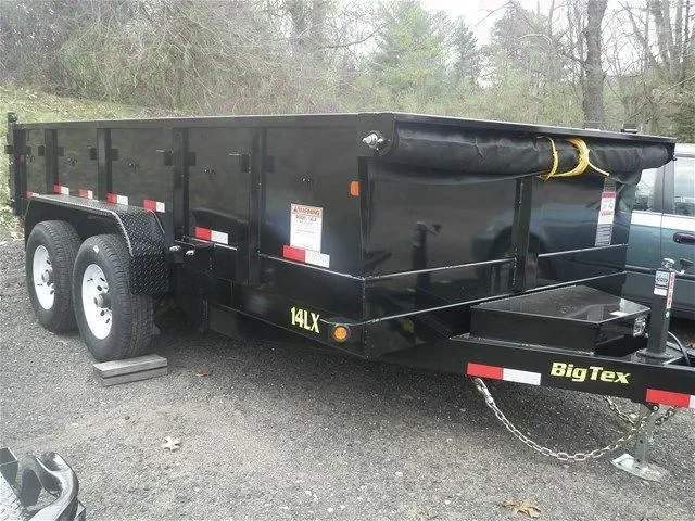 14ft Dump Trailer w/Tandem 7000lb Axles