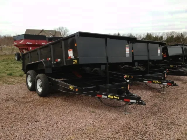 14ft Dump Trailer w/Spare Tire Mount