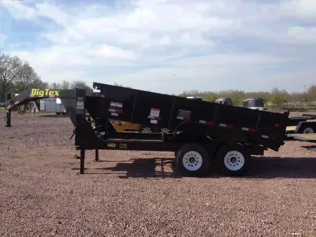 Gooseneck 14 Ft Dump Trailer w/24 Inch Sides