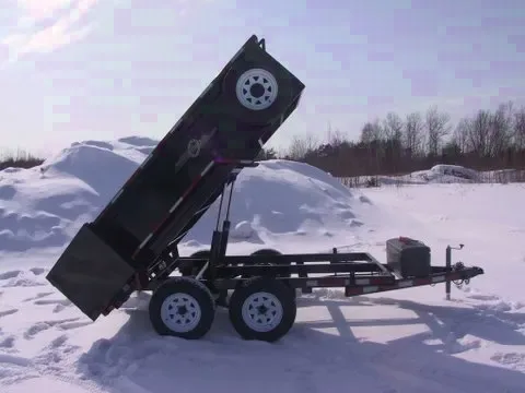 16 ft Dump Trailer Slide-In Ramps