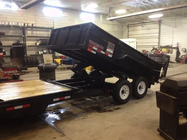 18ft Combo Dump Trailer, 12 Foot Dump, 6 Foot Flat bed