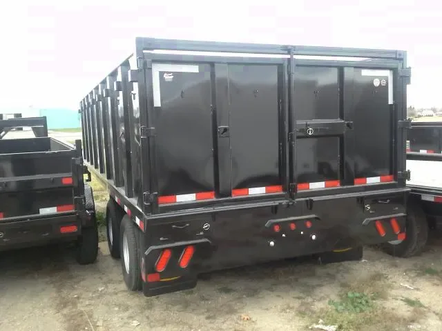 20ft GOOSENECK BLACK DUMP TRAILER