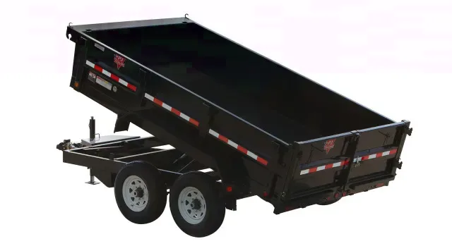BLACK BP 10FT TA DUMP TRAILER