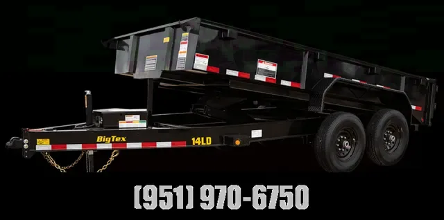 2025 Big Tex 6.5x14 Single Axle Dump Trailer - Wildomar, CA