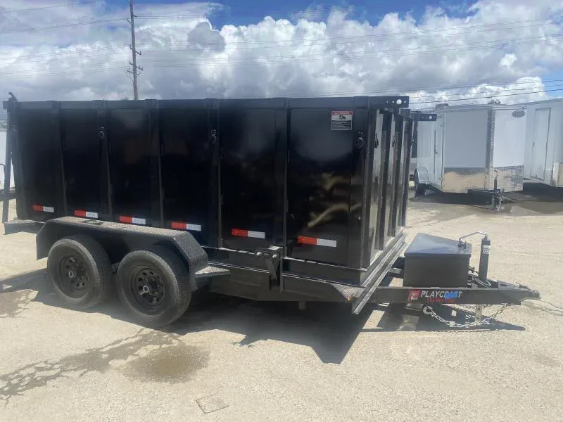 New 2025 Playcraft 6x12 Dump Trailer with Tandem Axles - Your Offer!