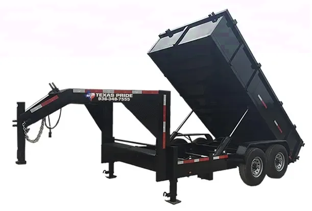7x12 Gooseneck TA Dump Trailer