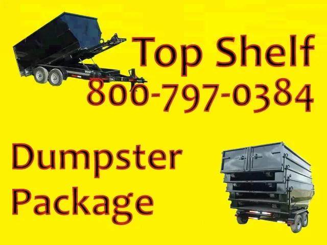 Easy Stacking W/These Five Tapered Dumpsters
