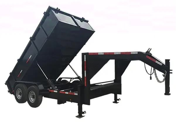 24 inch side, 7x14, GN, Dump Trailer