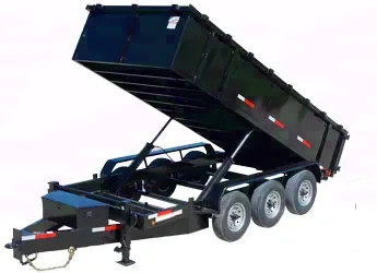 Triple Axle 21000 lb GVWR Dump