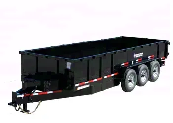 7x18 Triple Axle Pintle Hitch Dump Trailer