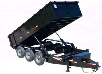 Bumper Pull Triple Axle Dump Trailer