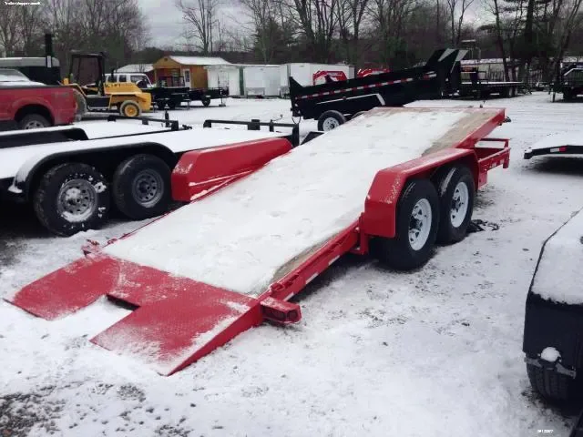 Red 18ft  Tandem Axle Full Tilt Bed Equipment