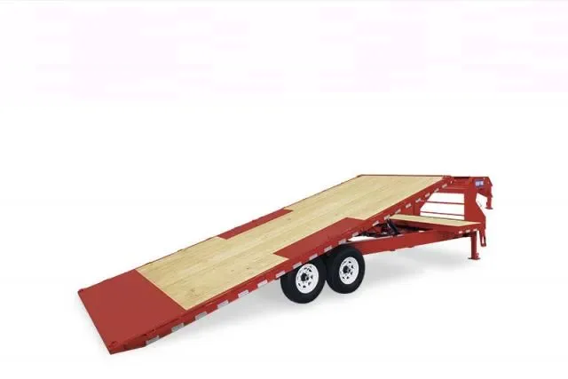 Red Gooseneck 22+4ft Low Pro Power Tilt Deckover