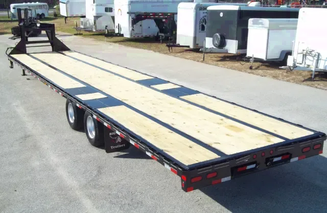 40ft Straight Deck Gooseneck Flatbed Trailer