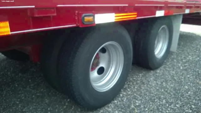 25+5ft 20K Flatbed Trailer With Flip Over Ramps