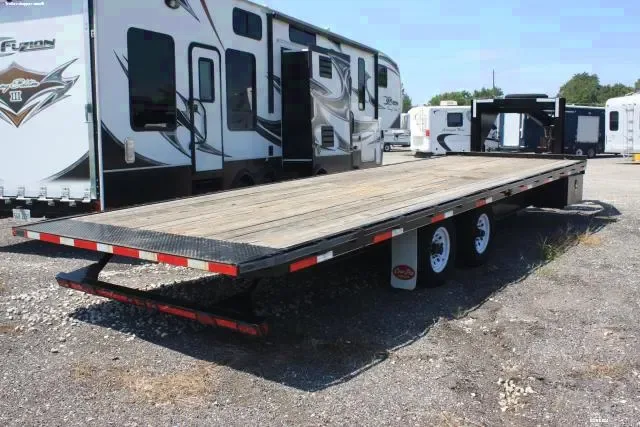 25ft Flatbed Trailer w/10000lb Dual Axles