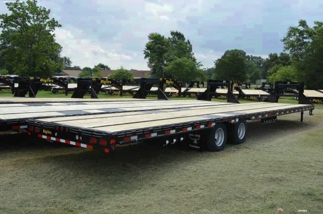 40ft   Heavy Duty Flatbed Trailer with 2-HD 10,000# Dual Wheel Axles