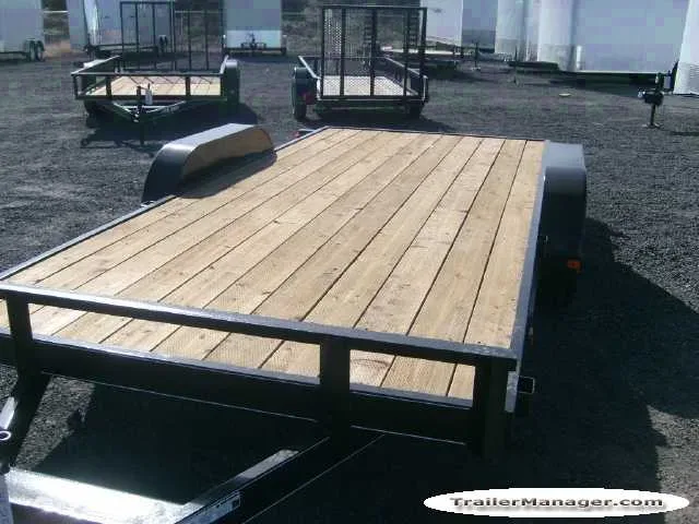 BLACK BP 16FT EQUIPMENT TRAILER