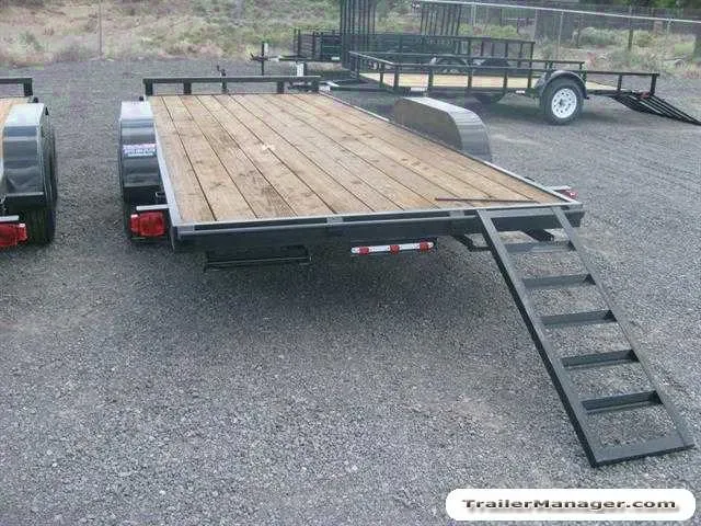 18FT EQUIPMENT TRAILER W/SLIDE OUT RAMPS
