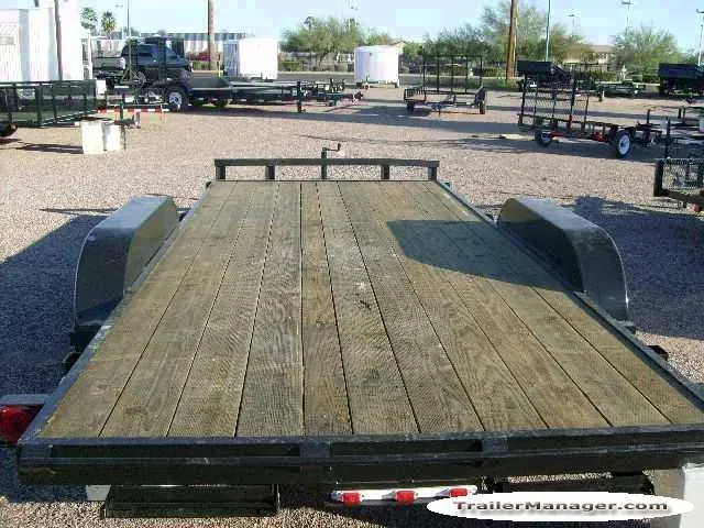 Equipment 16ft  Tandem Axle Black Steel Frame with 7000 GVWR